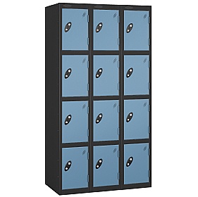 Equinox Black Antibacterial Lockers - Hasp & Stapl