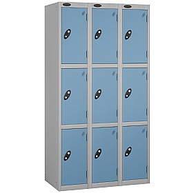 Equinox Silver Antibacterial Lockers