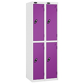 Equinox White Antibacterial Lockers - Hasp & Stapl