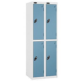Equinox White Antibacterial Lockers - Hasp & Stapl