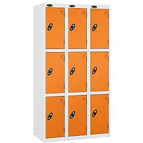 Equinox White Antibacterial Lockers - Hasp & Stapl