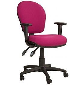 Ascot Medium Back 2-Lever Operator Chairs - Office Chairs
