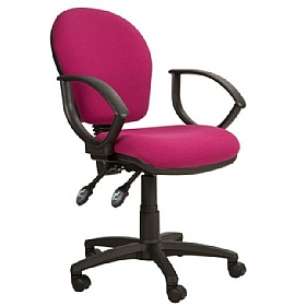 Ascot Medium Back 3-Lever Operator Chairs - Office Chairs