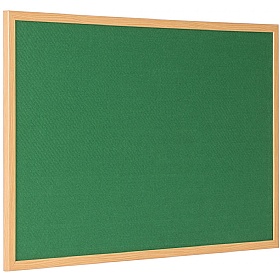 Bi Office Earth Oak Frame Felt Noticeboard Green