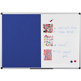 Bi Office Magnetic Combination Board Blue