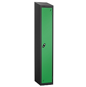 Atom Black Antibacterial Sloping Top Lockers - Has