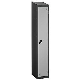 Atom Black Antibacterial Sloping Top Lockers - Has