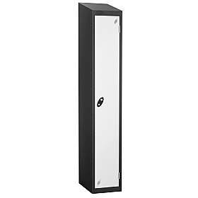 Atom Black Antibacterial Sloping Top Lockers - Has