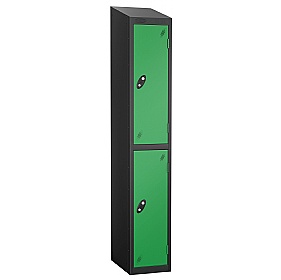 Atom Black Antibacterial Sloping Top Lockers - Has
