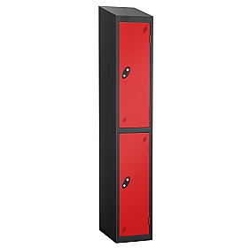 Atom Black Antibacterial Sloping Top Lockers - Has