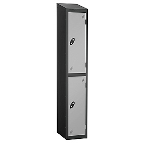 Atom Black Antibacterial Sloping Top Lockers - Has