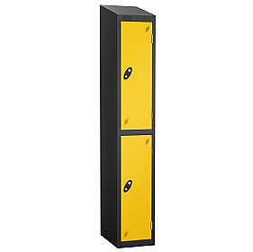 Atom Black Antibacterial Sloping Top Lockers - Has