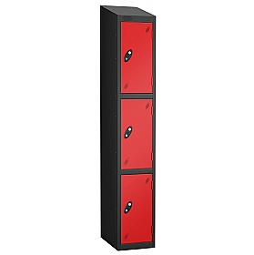 Atom Black Antibacterial Sloping Top Lockers