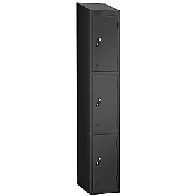 Atom Black Antibacterial Sloping Top Lockers - Has