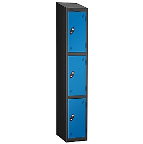 Atom Black Antibacterial Sloping Top Lockers - Has