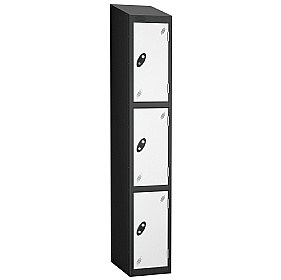 Atom Black Antibacterial Sloping Top Lockers - Has