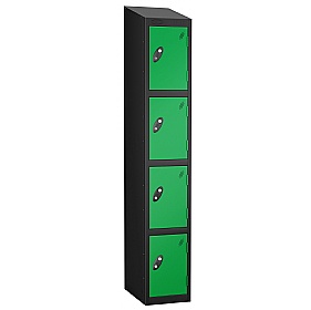 Atom Black Antibacterial Sloping Top Lockers