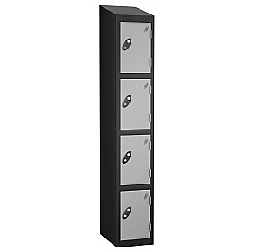 Atom Black Antibacterial Sloping Top Lockers