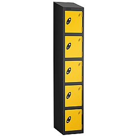 Atom Black Antibacterial Sloping Top Lockers