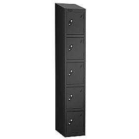 Atom Black Antibacterial Sloping Top Lockers - Has