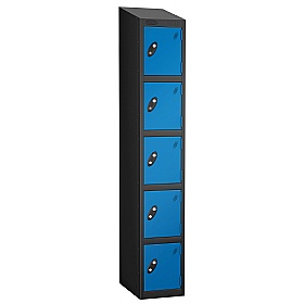 Atom Black Antibacterial Sloping Top Lockers - Has