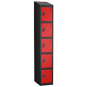Atom Black Antibacterial Sloping Top Lockers - Has