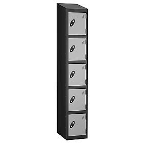 Atom Black Antibacterial Sloping Top Lockers - Has