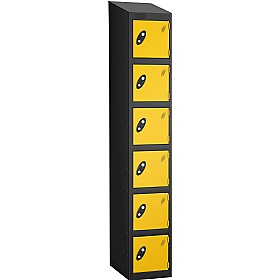 Atom Black Antibacterial Sloping Top Lockers
