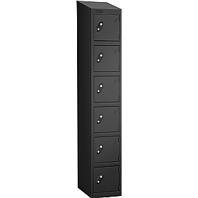 Atom Black Antibacterial Sloping Top Lockers - Has