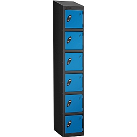 Atom Black Antibacterial Sloping Top Lockers - Has