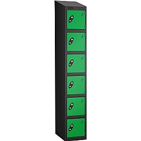 Atom Black Antibacterial Sloping Top Lockers - Has