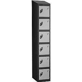 Atom Black Antibacterial Sloping Top Lockers - Has
