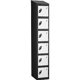 Atom Black Antibacterial Sloping Top Lockers - Has