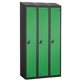 Atom Black Antibacterial Sloping Top Lockers