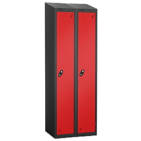 Atom Black Antibacterial Sloping Top Lockers