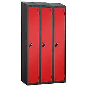 Atom Black Antibacterial Sloping Top Lockers