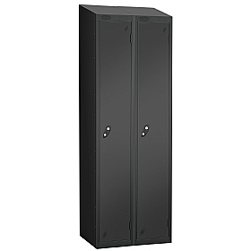 Atom Black Antibacterial Sloping Top Lockers - Has