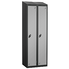 Atom Black Antibacterial Sloping Top Lockers - Has