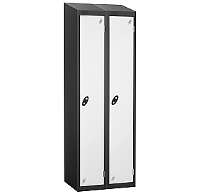 Atom Black Antibacterial Sloping Top Lockers - Has
