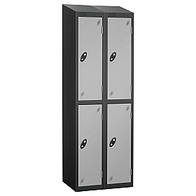 Atom Black Antibacterial Sloping Top Lockers