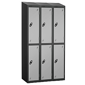 Atom Black Antibacterial Sloping Top Lockers