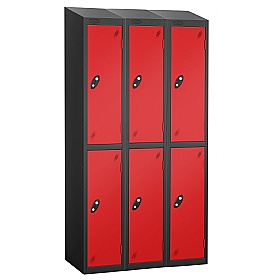 Atom Black Antibacterial Sloping Top Lockers