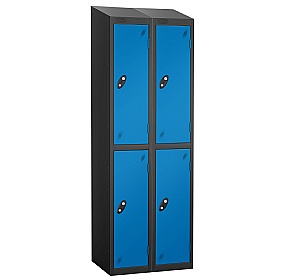 Atom Black Antibacterial Sloping Top Lockers - Has