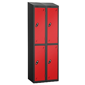 Atom Black Antibacterial Sloping Top Lockers - Has