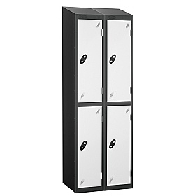 Atom Black Antibacterial Sloping Top Lockers - Has