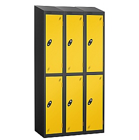 Atom Black Antibacterial Sloping Top Lockers - Has
