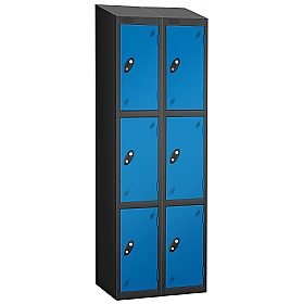 Atom Black Antibacterial Sloping Top Lockers - Has