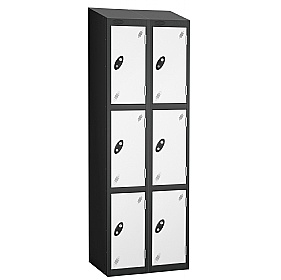 Atom Black Antibacterial Sloping Top Lockers - Has