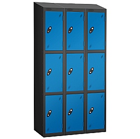 Atom Black Antibacterial Sloping Top Lockers