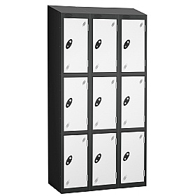 Atom Black Antibacterial Sloping Top Lockers
